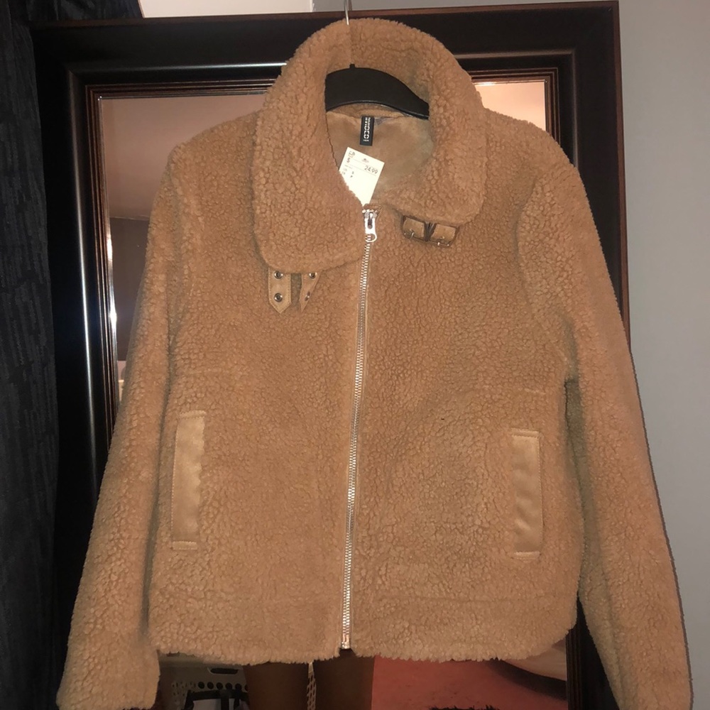 Sherpa biker jacket